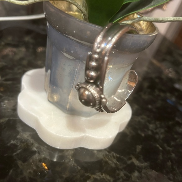 Signature David Dear Designer Cuff Bracelet. Solid 925 Sterling Silver, Size XS - Picture 9 of 16